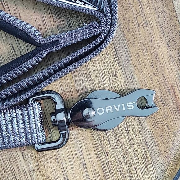 Orvis Gray Dog Leash with Rugged Metal Clip 1 X 70 Gray Orvis Dog Leash - Picture 3 of 5